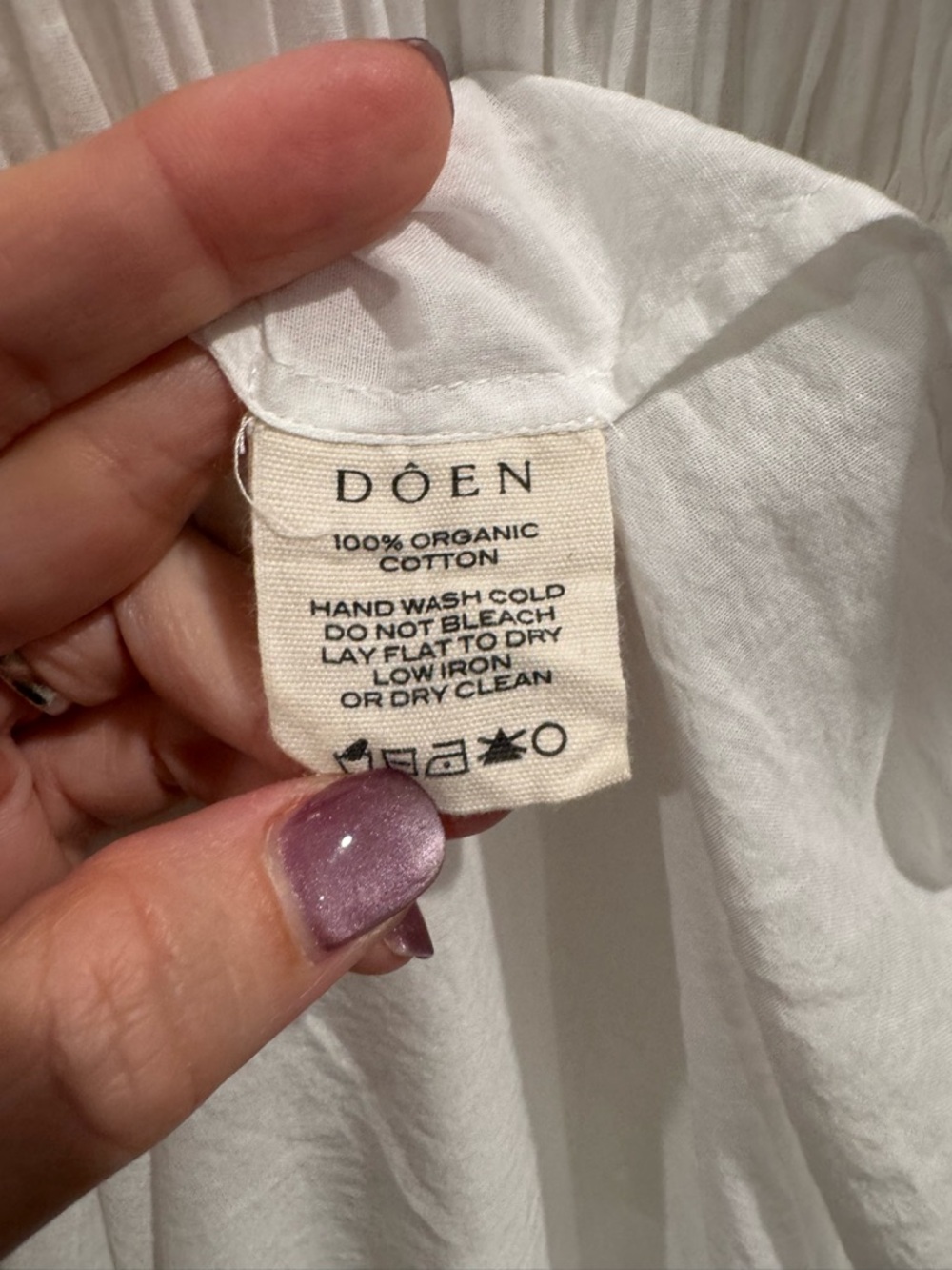 Doen Eclipse Night Dress in Salt - Picture 7 of 10